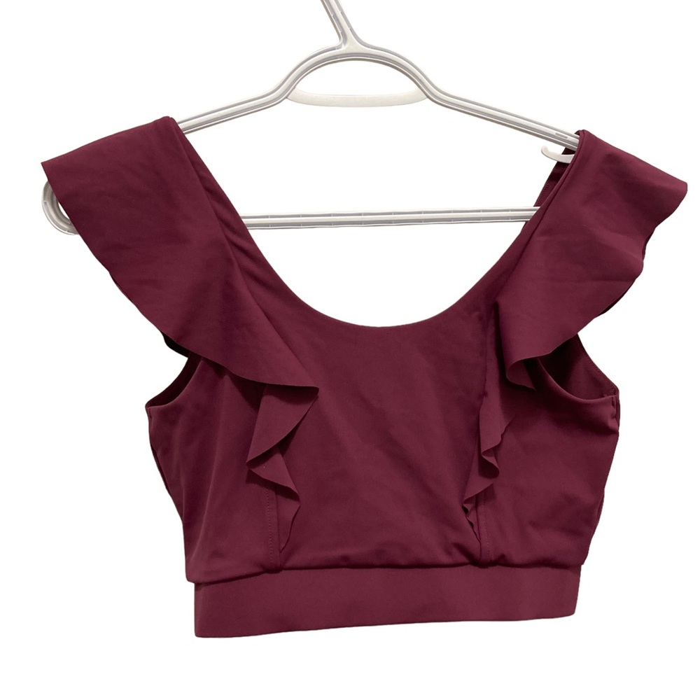 Brand new Victoria’s Secret Sport Purple Ruffled Unlined Sports Bra Size XS